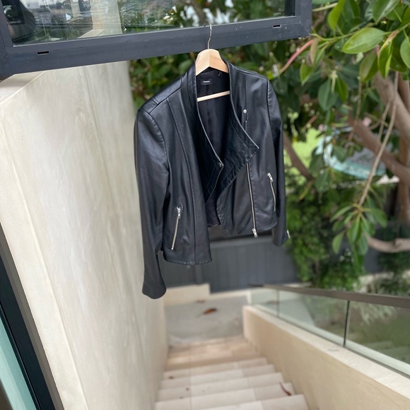 theory leather moto jacket - Picture 7 of 16